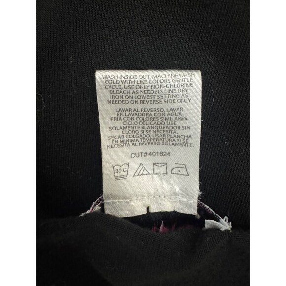 Black Animal Leopard Cheetah Print Lightning Bolt Hi-Low Shirt Top Size XL - Picture 5 of 6